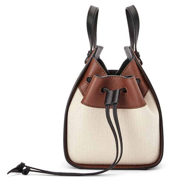 完売必至!ロエベ×ジブリ ススワタリ ハンモック 偽物 ドローストリングバッグ ミニ (クラシックカーフ&テキスタイル)A538V07X14